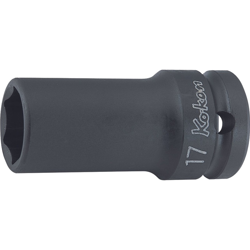 1/2 Sq. Dr. Socket  10mm 6 point Length 60mm Thin walled