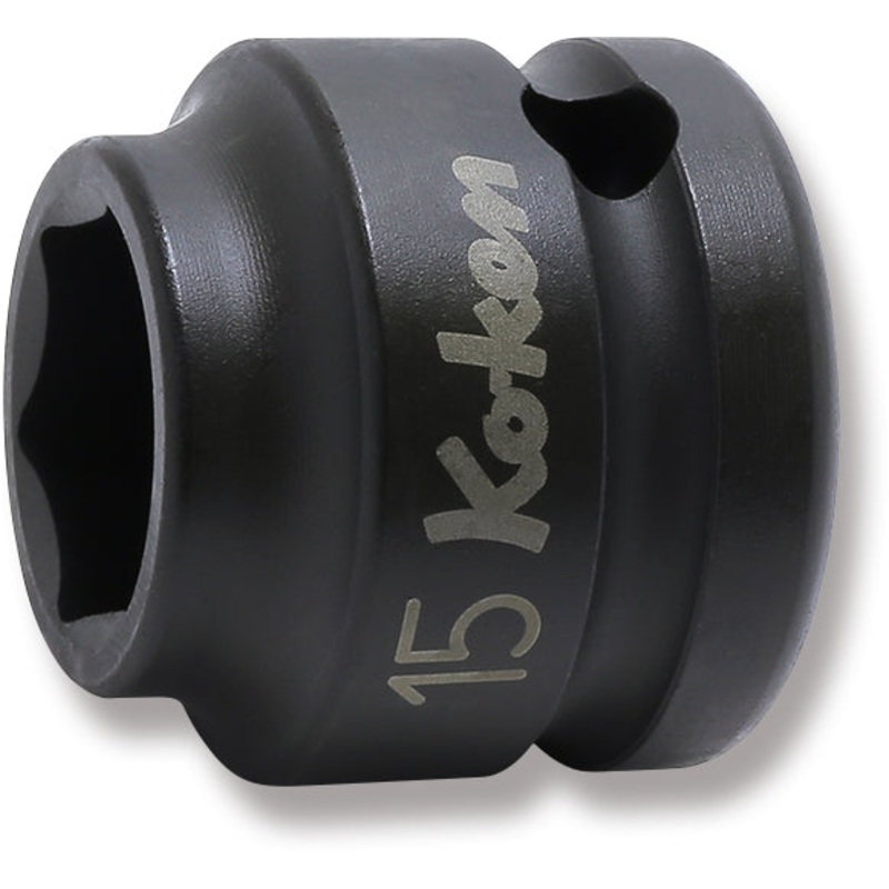 1/2 Sq. Dr. Thin Wall 6-Point Impact Metric Socket  15mm