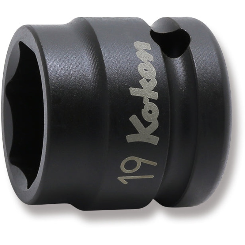 1/2 Sq. Dr. Thin Wall 6-Point Impact Metric Socket  19mm
