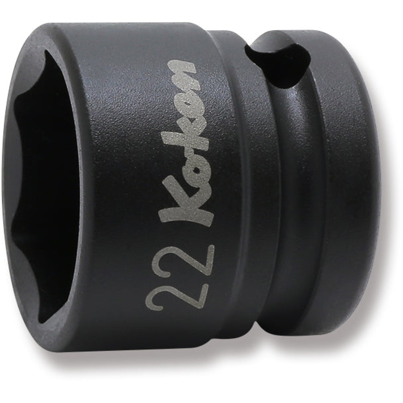 1/2 Sq. Dr. Thin Wall 6-Point Impact Metric Socket  22mm