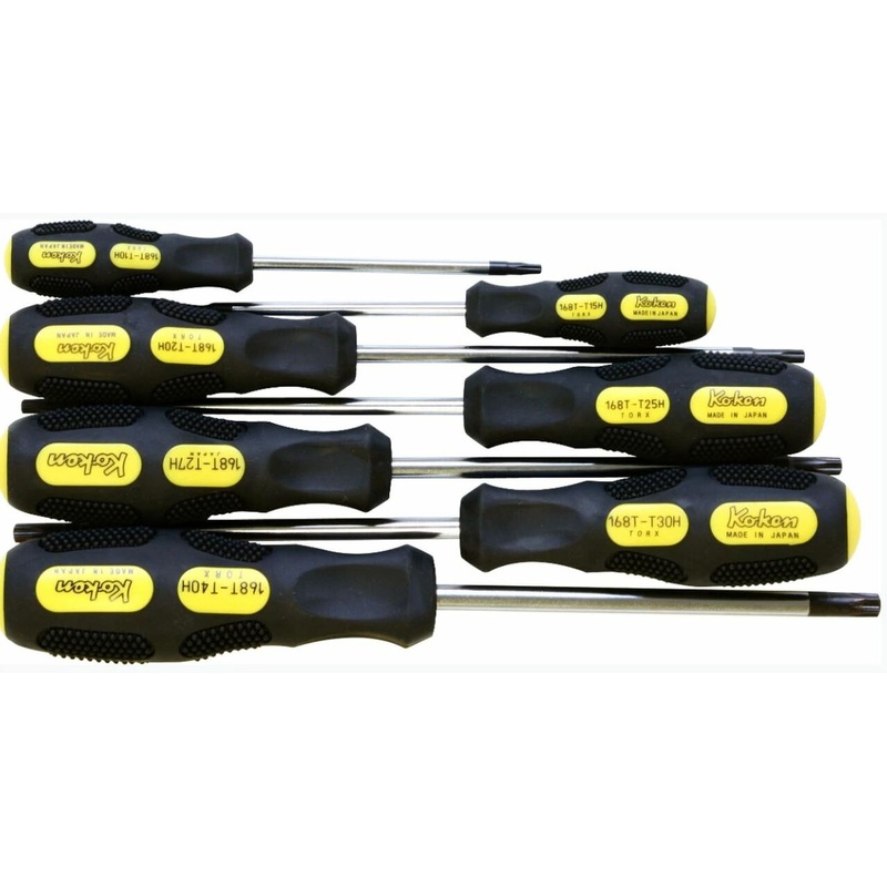 7 Piece Tamper-Resistant TORX Screwdriver  T10H-T40H