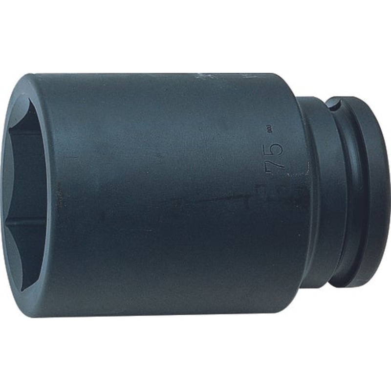 1.1/2 Sq. Dr. Socket  75mm 6 point Length 155mm