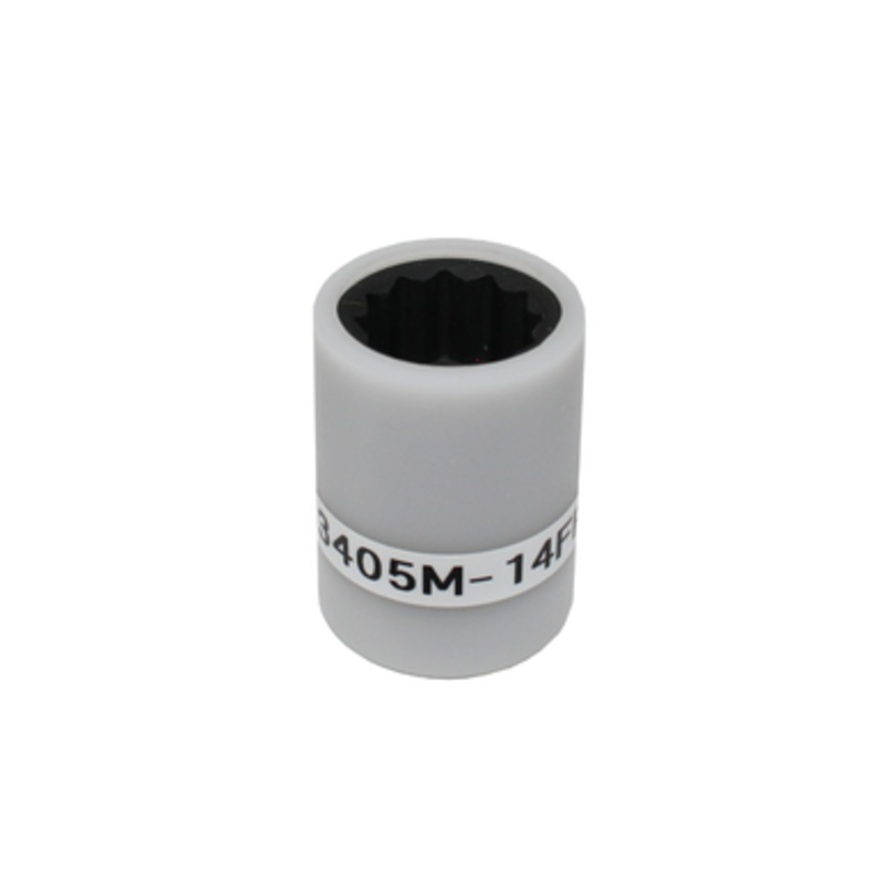 IMPACT SOCKET 3/8"SQ.DR. 12-P 14MM w/ Full POM Cover