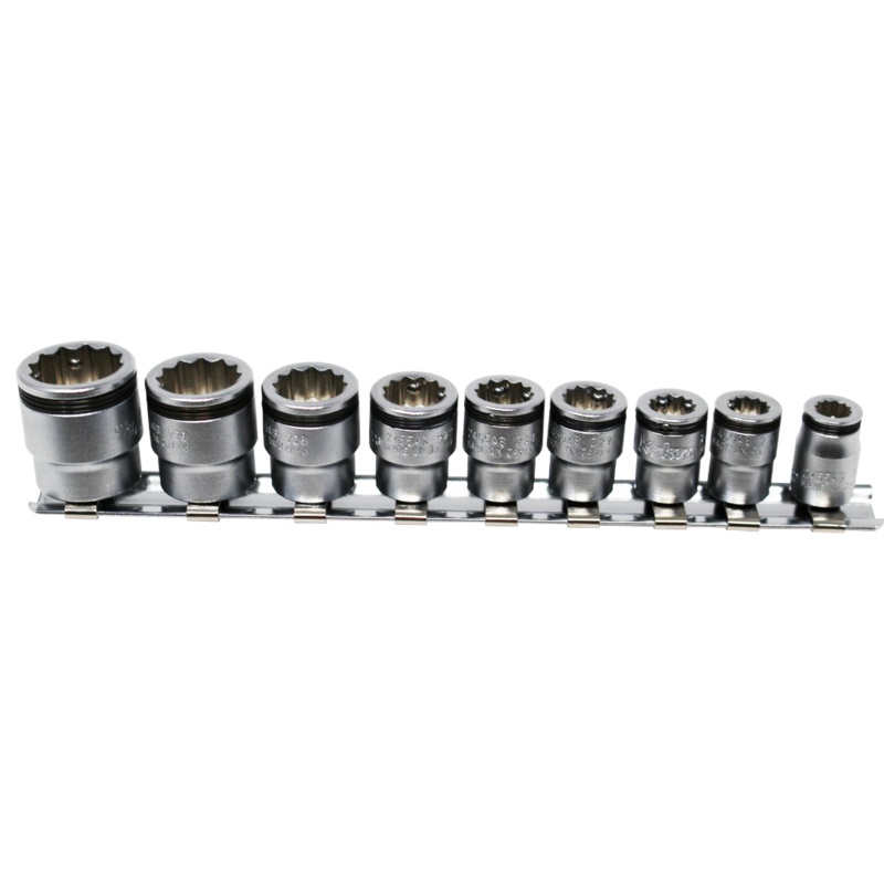 1/4 Sq. Dr. 12 point NUT GRIP Socket Set  7/32 - 9/16 -  9 pieces