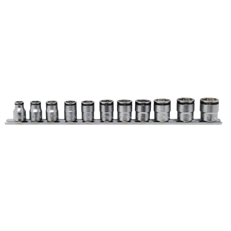 3/8 Sq Dr NUT GRIP Socket Set 8mm-19mm - 11 piece - RS3450M/11