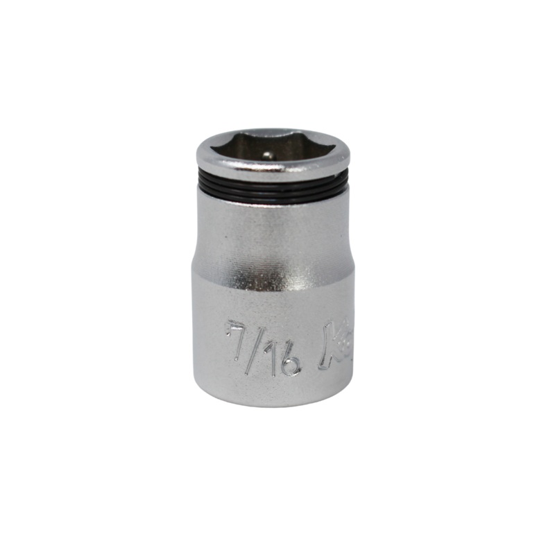 3/8 Sq. Dr. SAE Nut Grip Chrome Socket in 7/16