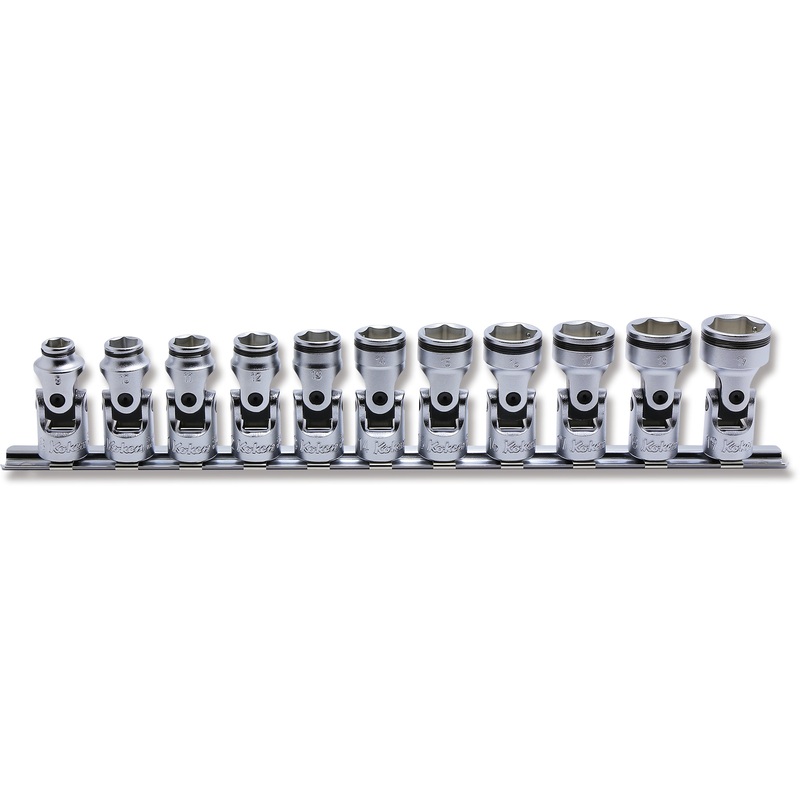 3/8 Sq. Dr. Universal NUT GRIP Socket set  8mm-19mm - 11 pieces