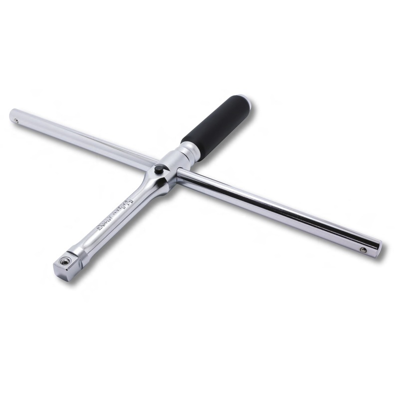T Handle  1/2 Square Length 264 x 350mm Sliding Bar Free Turn Grip