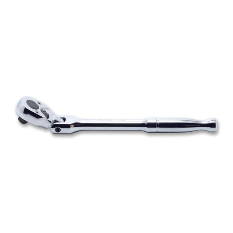 1/4 Sq. Dr. Ratchet Handle  20 teeth  Length 161mm Flexible Head Polished Handle