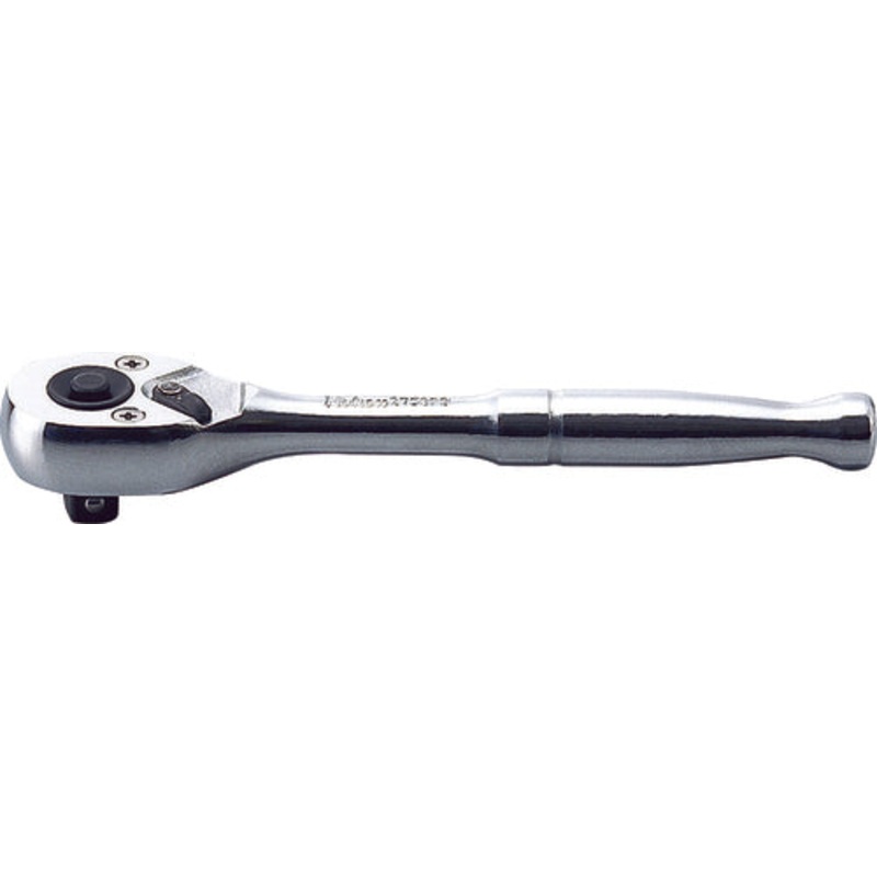1/4 Sq. Dr. Ratchet Handle  20 teeth Push Button Length 115mm  Polished Handle