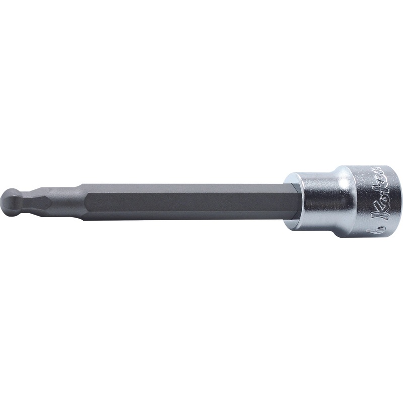 3/8 Sq. Dr. Bit Socket  8mm Ballpoint Hex Length 100mm