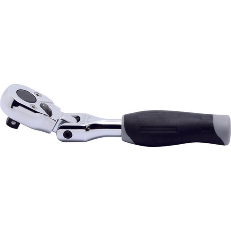 3/8 Sq. Dr. Ratchet Handle  24 teeth Flexible Head Length 120mm  Plastic Handle