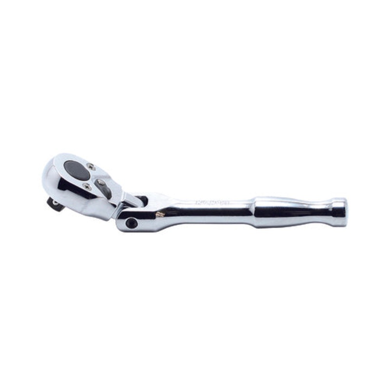 3/8 Sq. Dr. Ratchet Handle  24 teeth Flexible Head Length 120mm  Polished Handle