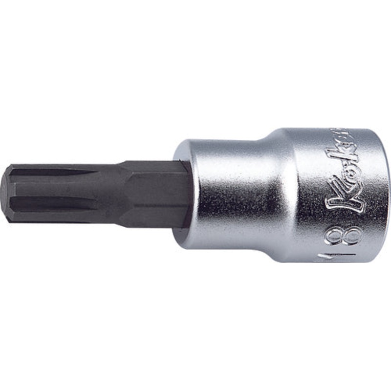 3/8 Sq. Dr. Bit Socket Ribe-CV M6  Length 100mm