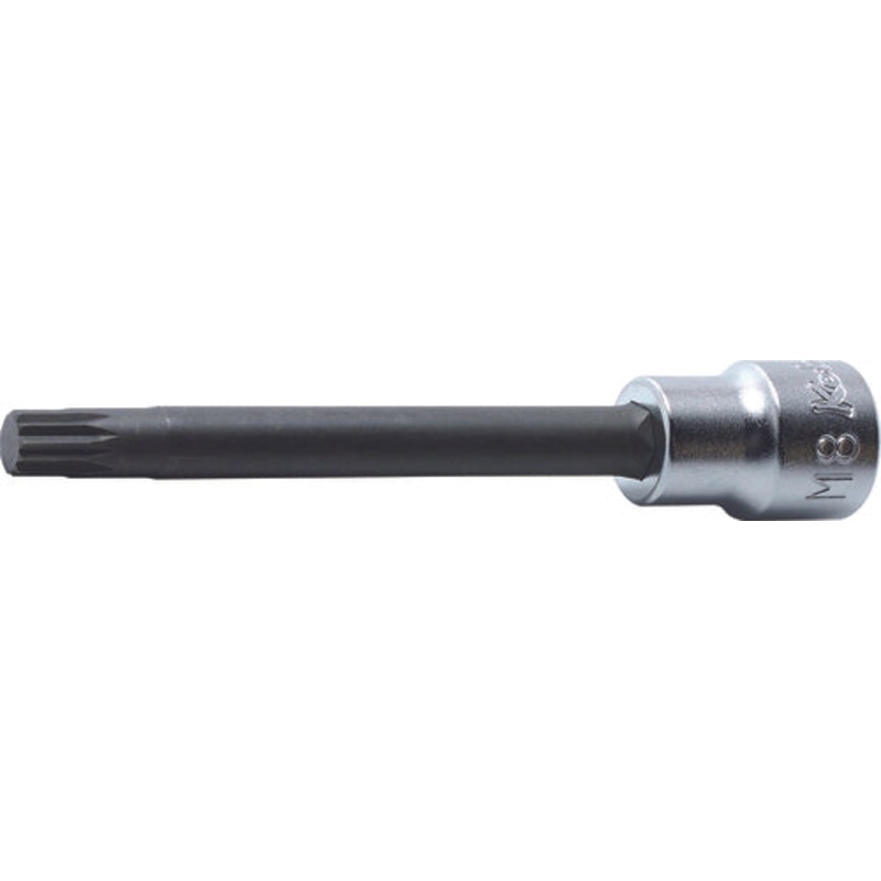 3/8 Sq. Dr. Bit Socket XZN M6 Triple Square Length 100mm
