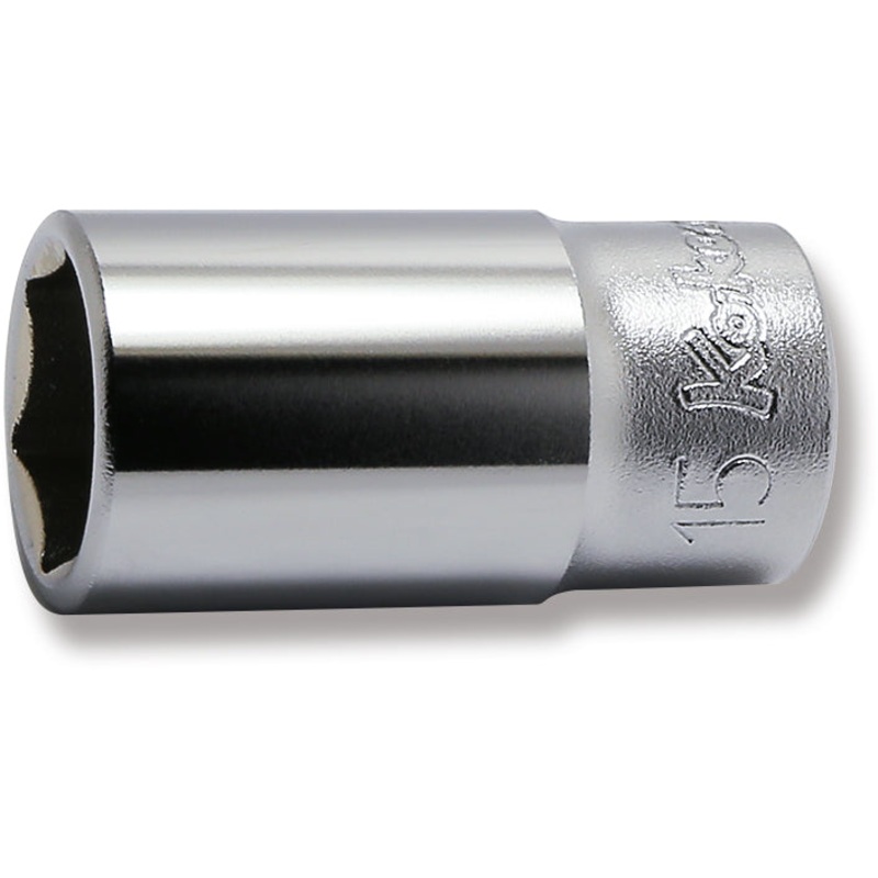 3/8 Sq. Dr. Socket  15mm 6 point Length 40mm