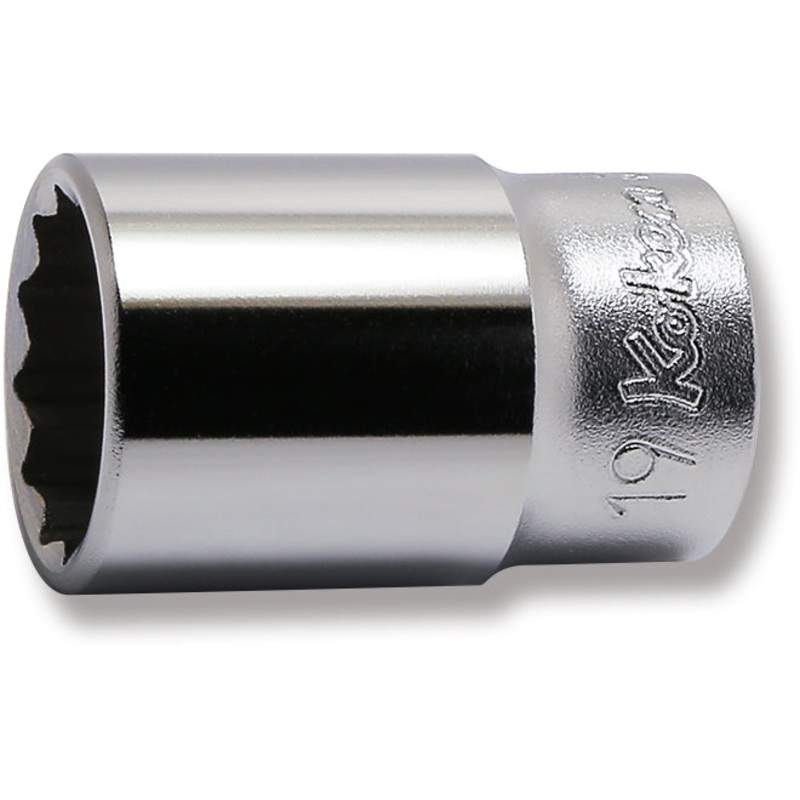 3/8 Sq. Dr. Socket  19mm 12 point Length 40mm