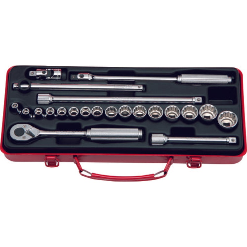 3/8 Sq. Dr. Socket set   6, 12 point   22 pieces