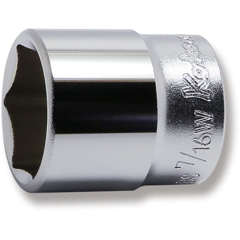 3/8 Sq. Dr. Socket Whitworth 7/16 6 point Length 32mm