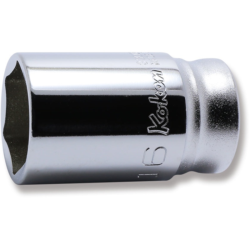 3/8 Sq. Dr. Z-series Metric Semi-Deep 6 point Chrome Socket  - 16mm