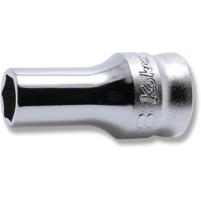 3/8 Sq. Dr. Z-series Metric Semi-Deep 6 point Chrome Socket  - 8mm