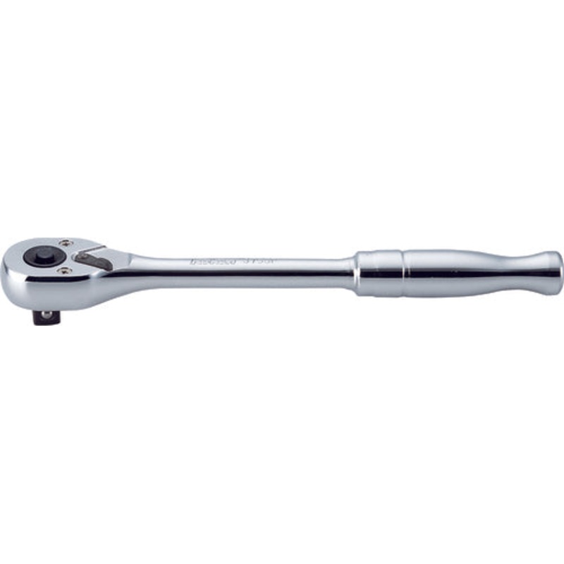 3/8 Sq. Dr. Push Button 24 teeth Ratchet w/ Polished Handle
