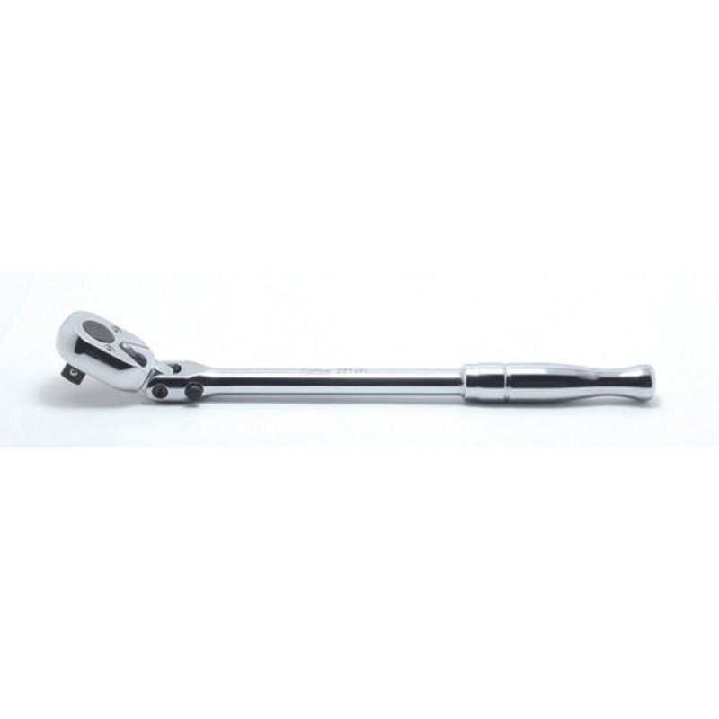 3/8 Sq. Dr. Ratchet Handle  24 teeth Flexible Head Length 310mm  Polished Handle