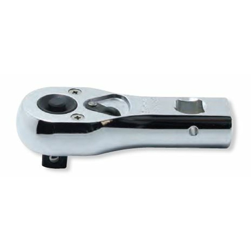 3/8 Sq. Dr. Ratchet Handle  24 teeth Short Length 81mm Push Button