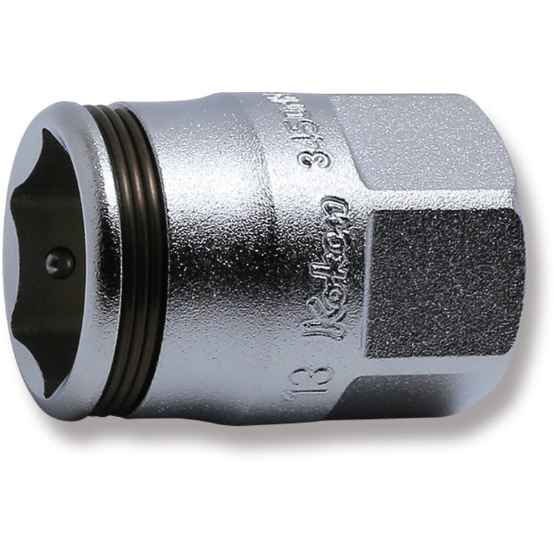 3/8 Sq. Dr. Socket  13mm Nut Grip Length 26mm Outer Hex 17mm