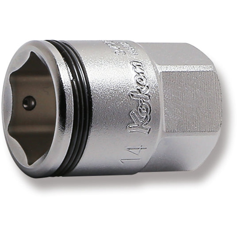 3/8 Sq. Dr. Socket  14mm Nut Grip Length 27mm Outer Hex 17mm