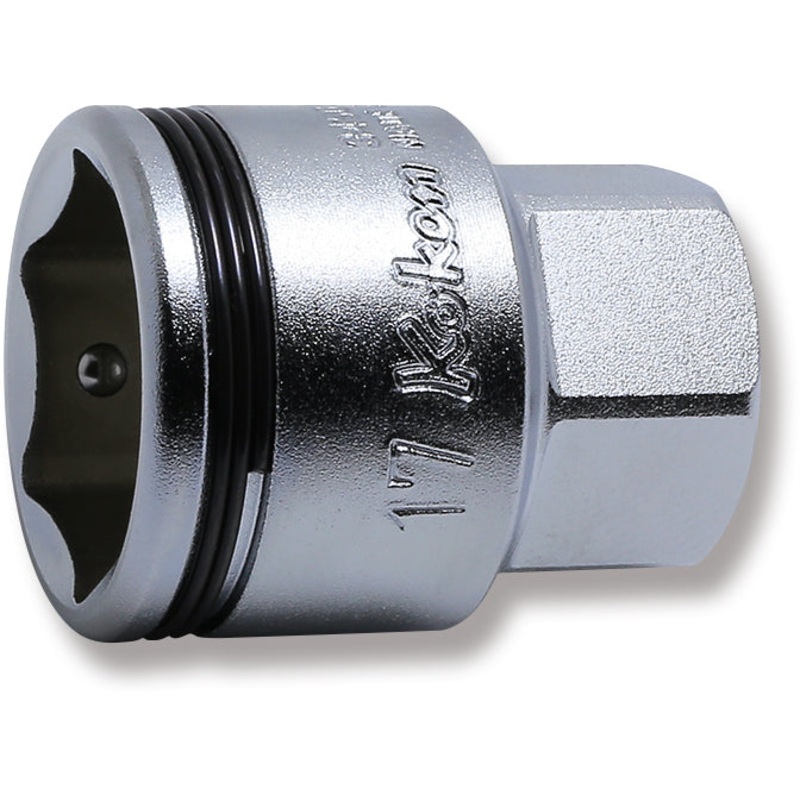 3/8 Sq. Dr. Socket  17mm Nut Grip Length 29mm Outer Hex 17mm
