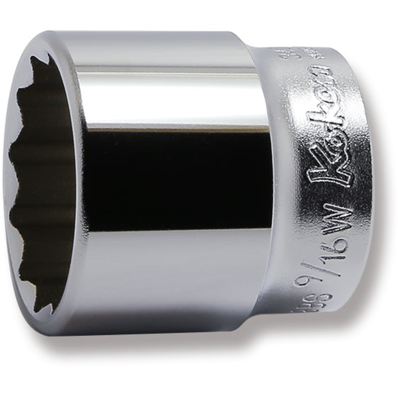3/8 Sq. Dr. Socket Whitworth 9/16 12 point Length 35mm