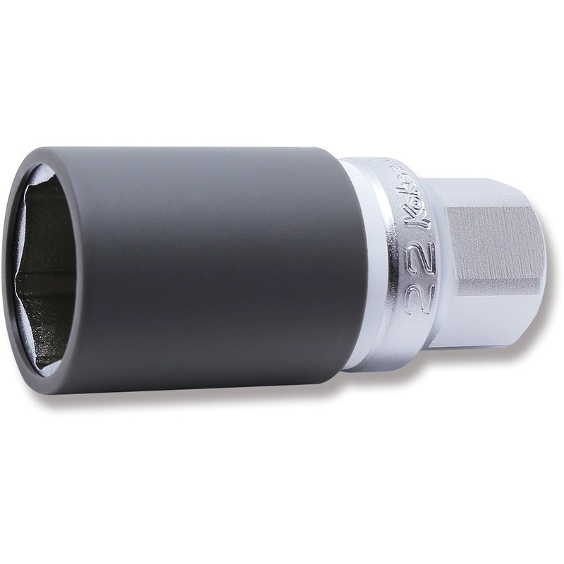 1/2 Sq. Dr. Wheel Nut Socket 22mm Extra Thin walled Length 65mm Color coded Protector