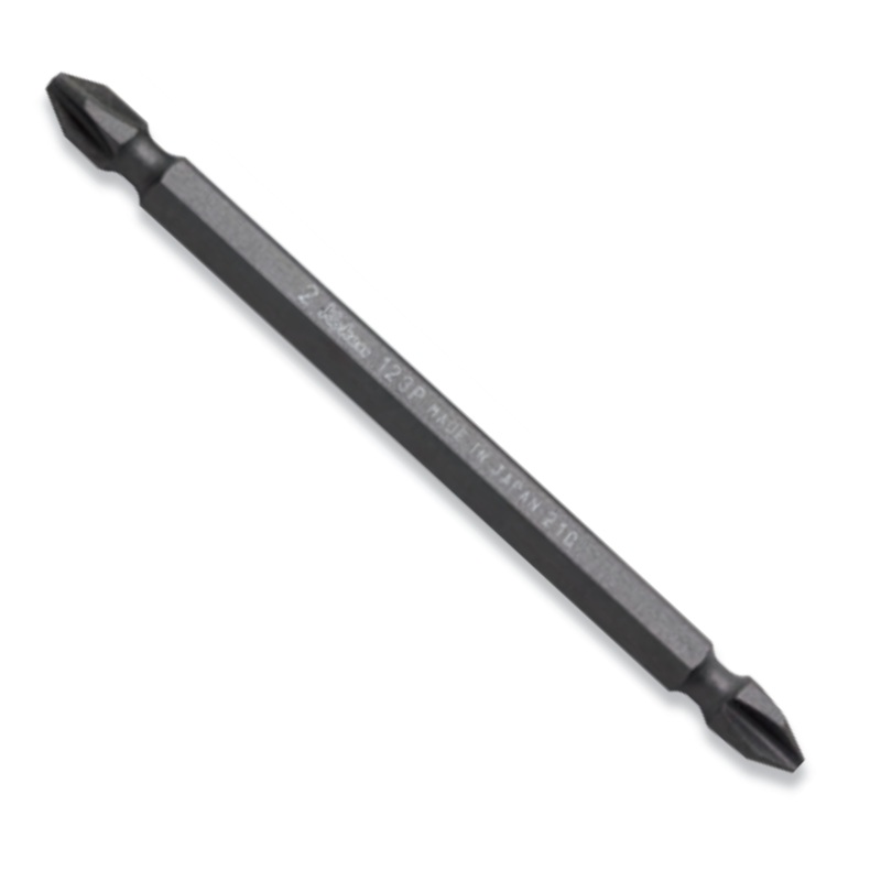 1/4 Hex Dr. Magnetized Double Ended Phillips Bit PH3 - Length 150mm