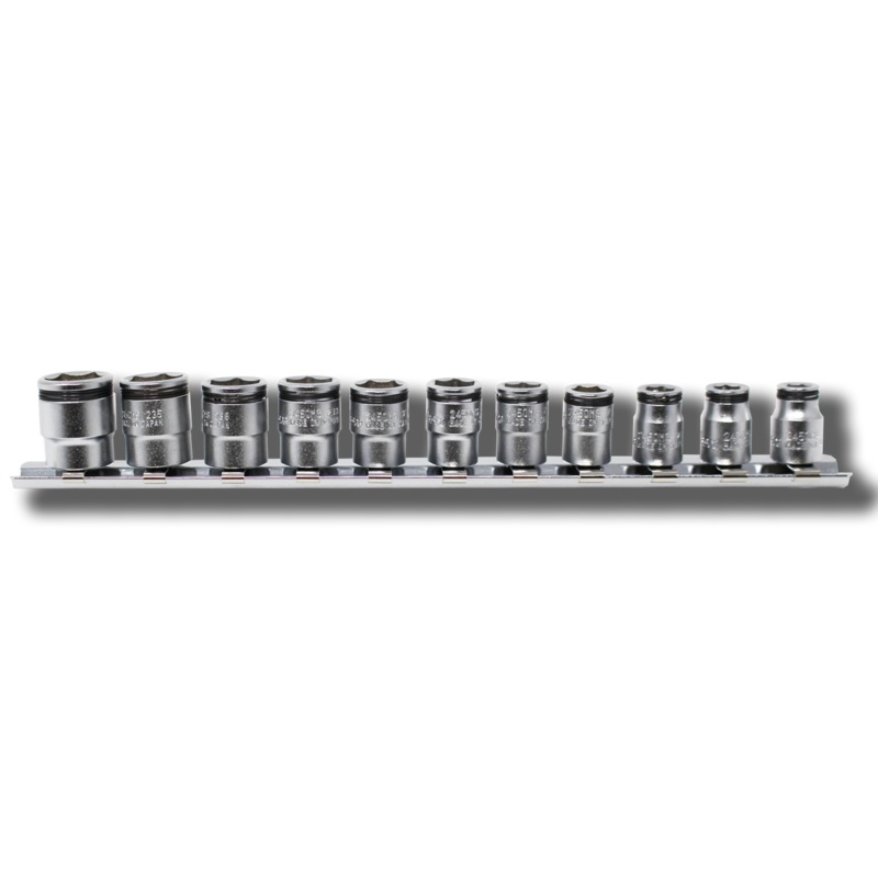 1/4 Sq. Dr. Short NUT GRIP Socket Set,  5-14mm  -  11 pieces - RS2450MS/11