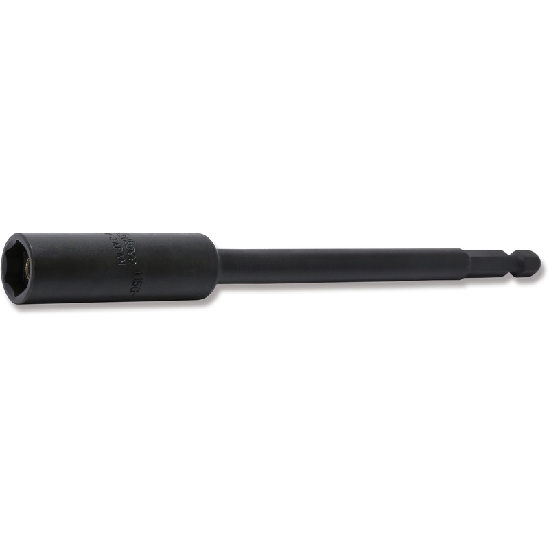 11mm 1/4 Hex Dr. Slide Magnet 6-Point Nut Setter, 150mm Length