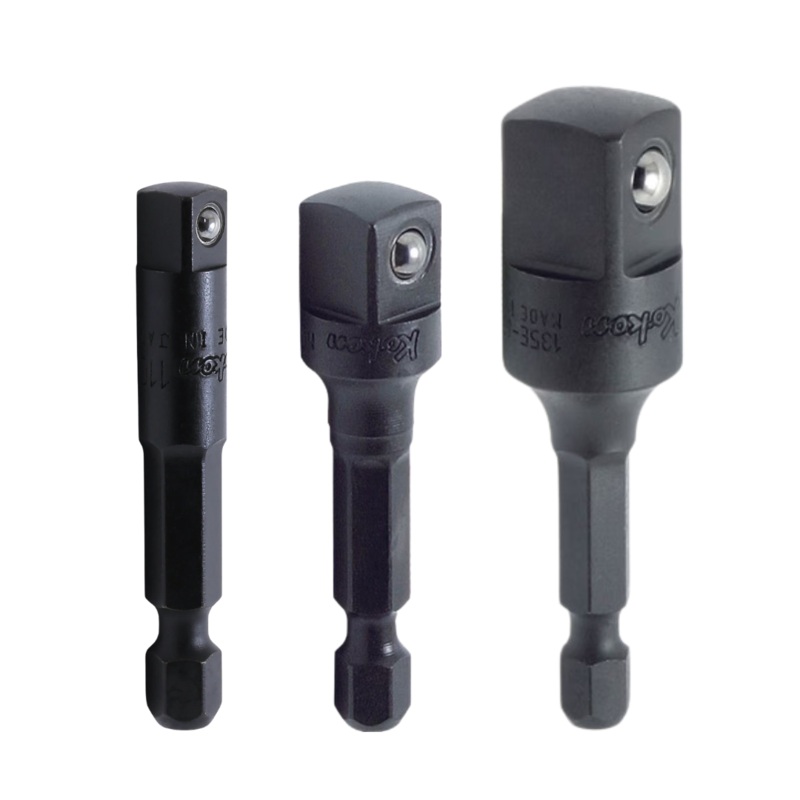 Impact Adapter Set 1/4" Hex to Square Drive