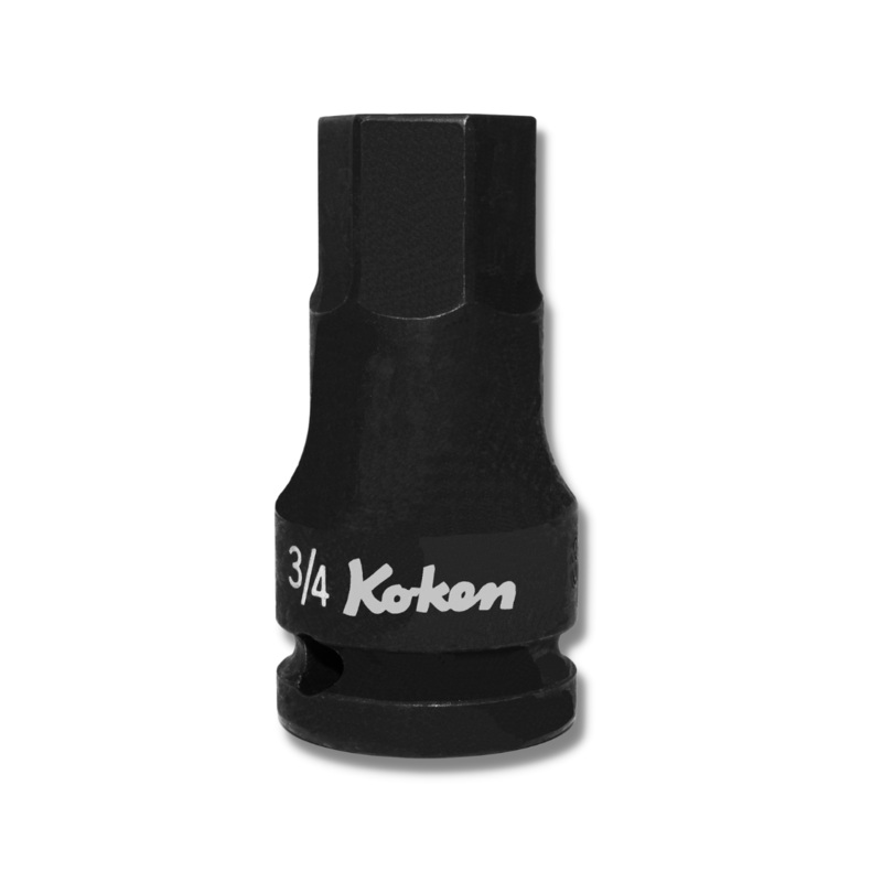 1/2" Sq. Dr. Impact Hex Bit Socket in 3/8"