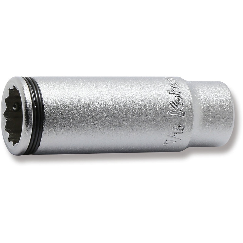1/4" Sq. Drive 12-Point SAE Deep Nut Grip Socket in 7/16