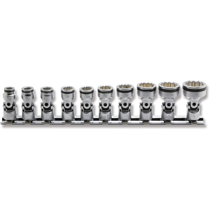 1/4" Sq. Drive SAE Universal 12-Point NUT GRIP Socket Set