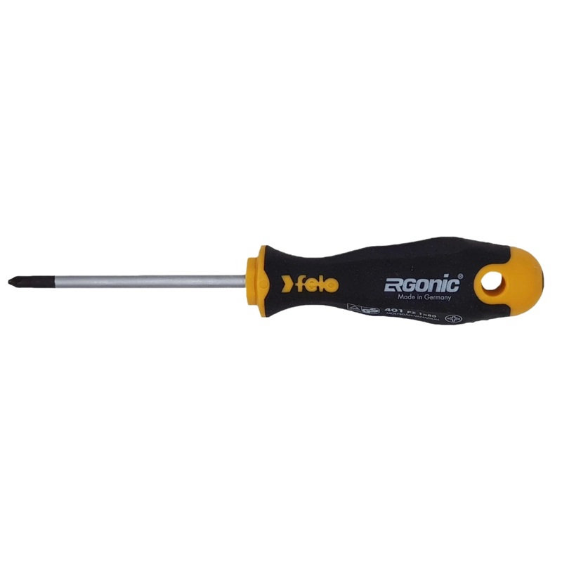 Felo 40110210 Ergonic #1 x 80mm Pozidriv Screwdriver