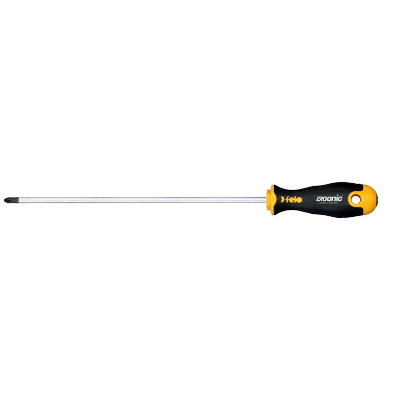 Felo 40120910  Ergonic Pozidriv Screwdriver, PZ 2 x 300 mm
