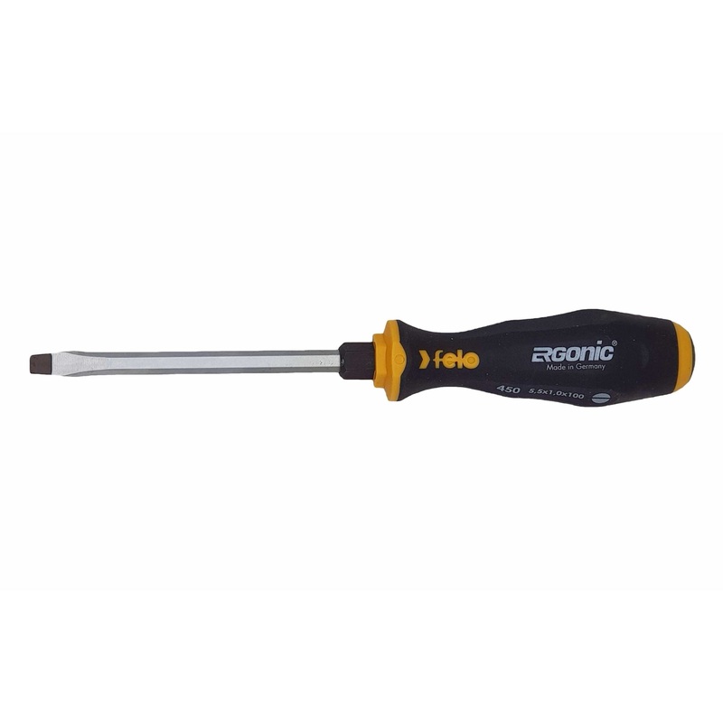 Felo 45005540  Ergonic 5.5 x 100mm Slotted Screwdriver