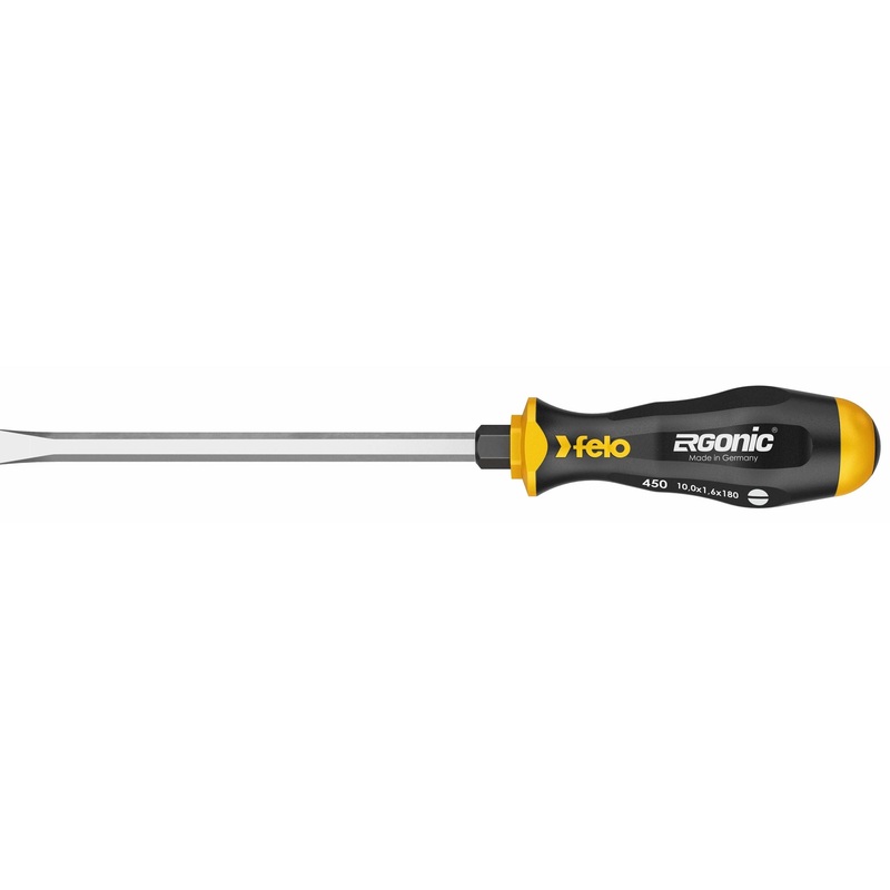 Felo 45010040  Ergonic 10 x 180mm Slotted Screwdriver