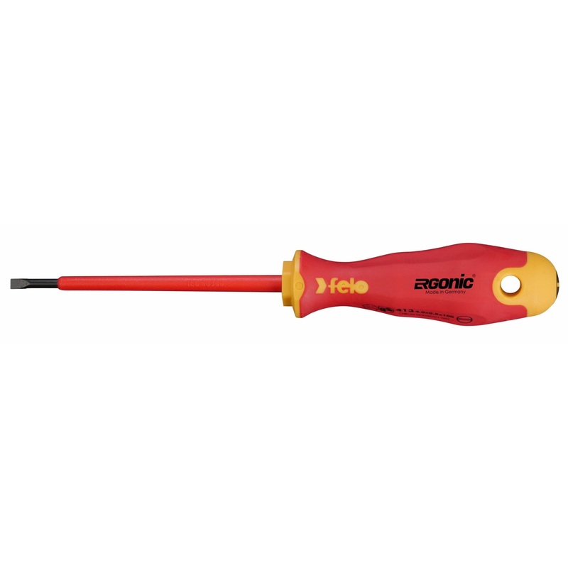 Felo 41304090 Ergonic Insulated 4 x 100mm Slotted Screwdriver