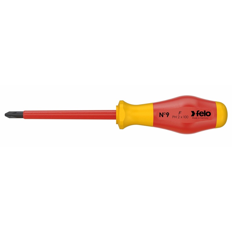 Felo 91420390 Dielectric Phillips screwdriver PH2X100
