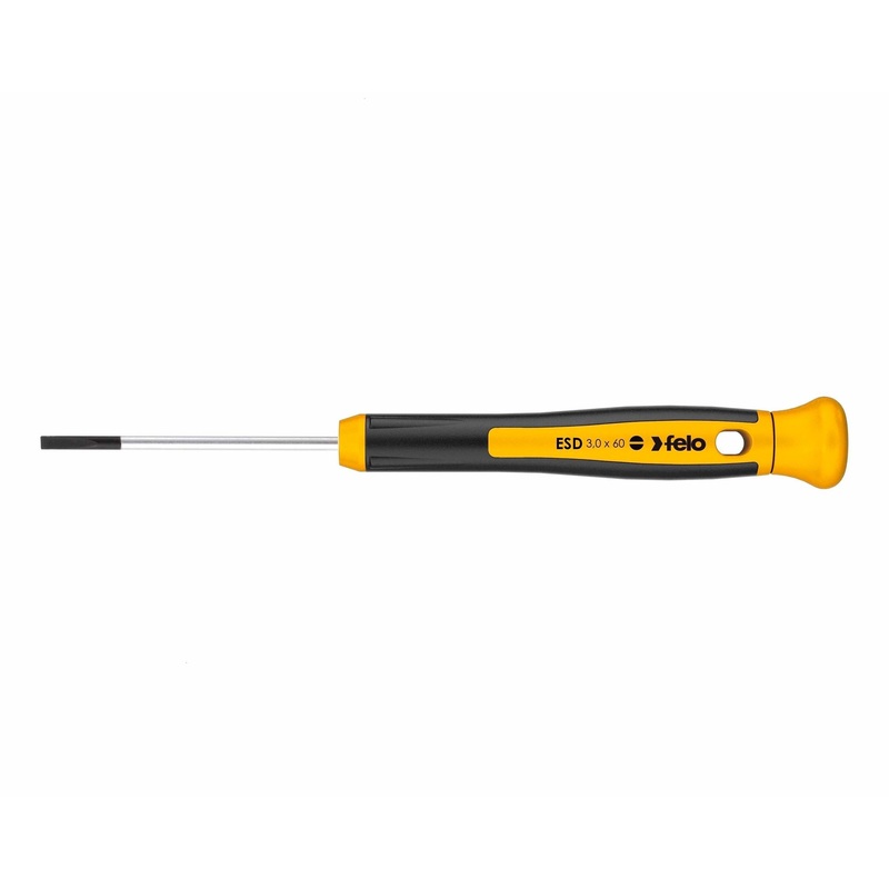 Felo 25020160 ESD 2 x 60mm Precision Slotted Screwdriver