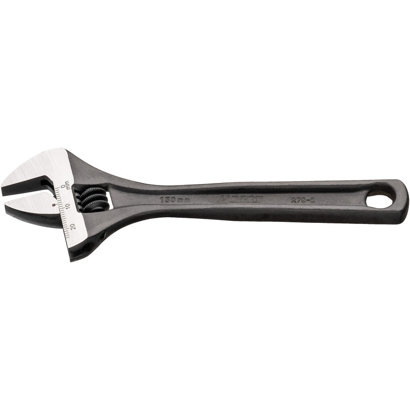 Hazet 279-6 - 6" Open-End Adjustable Wrench