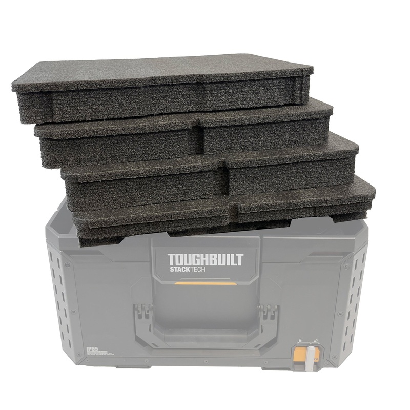 ToughBuilt StackTech Large Tool Box - Kaizen Inserts