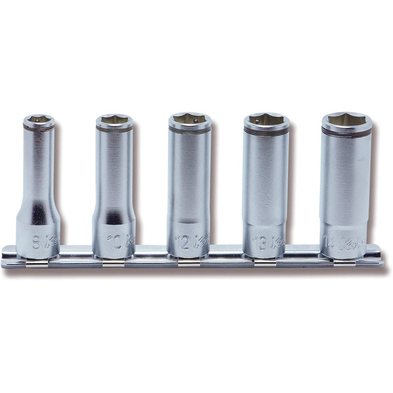 Koken RS3350M/5 - 3/8 Sq. Dr. Deep NUT GRIP Socket Set 8mm-14mm - 5 pieces